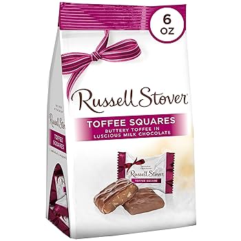 Amazon.com: Russell Stover Milk Chocolate Toffee Squares Peg